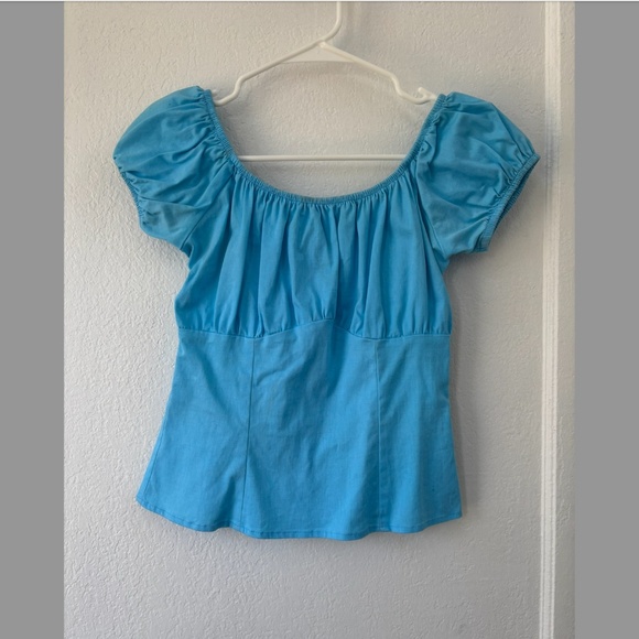 Bundle of 2 Size S Pinup Couture Peasant Tops - Picture 4 of 7